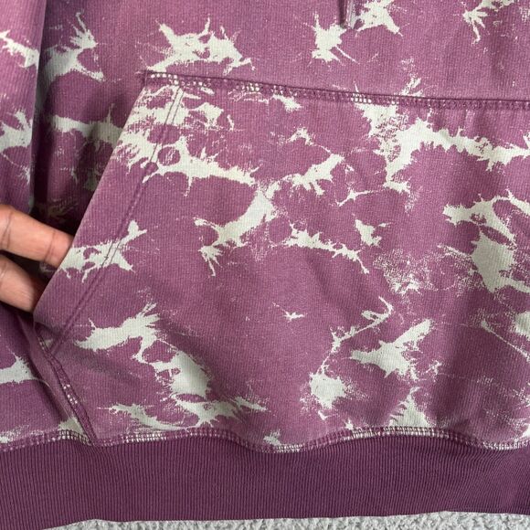 Volcom Sweatshirt Mens Large Hoodie Lavender Fleece Sweater Surf Skate Pullover - Picture 7 of 11